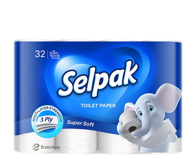 SELPAK ტუალეტის ქაღალდი 3 ფენიანი 3x32ც